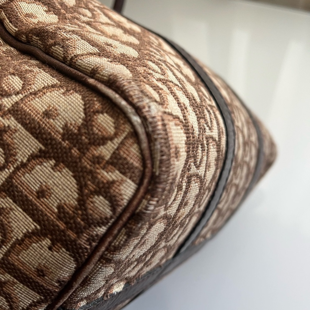 CHRISTIAN DIOR MONOGRAM BROWN VINTAGE TROTTER - Picture 7 of 16